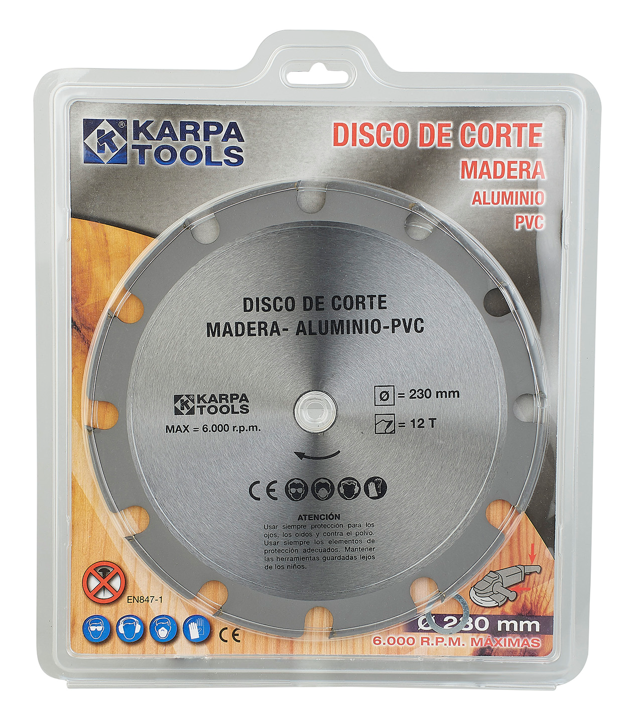 DISCO MADERA ALUMINIO Y PVC 115 C-06587