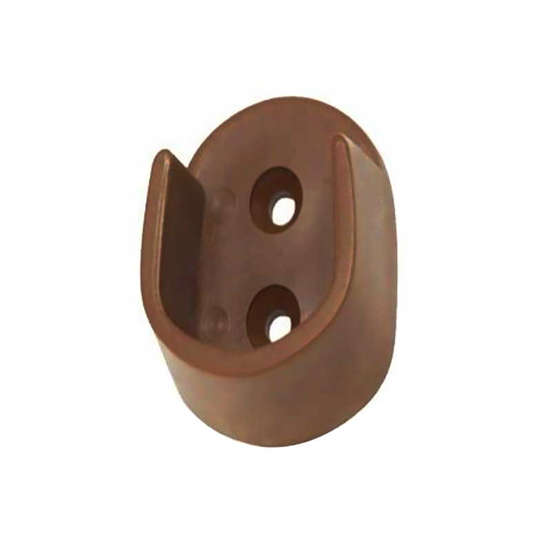 SOPORTE BARRA ARMARIO PLASTICO MARRON